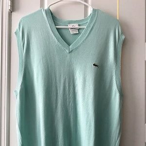 Men’s Lacoste V Neck Sweater Vest (6-Large)